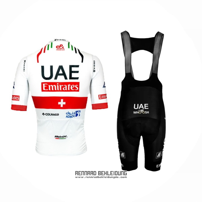 2024 Fahrradbekleidung UAE Rot Wei Trikot Kurzarm Und Tragerhose